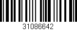 Código de barras (EAN, GTIN, SKU, ISBN): '31086642'