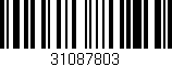 Código de barras (EAN, GTIN, SKU, ISBN): '31087803'