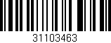 Código de barras (EAN, GTIN, SKU, ISBN): '31103463'