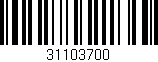 Código de barras (EAN, GTIN, SKU, ISBN): '31103700'