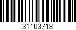 Código de barras (EAN, GTIN, SKU, ISBN): '31103718'