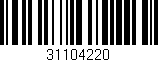 Código de barras (EAN, GTIN, SKU, ISBN): '31104220'
