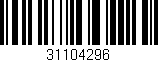Código de barras (EAN, GTIN, SKU, ISBN): '31104296'