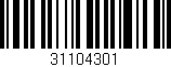 Código de barras (EAN, GTIN, SKU, ISBN): '31104301'