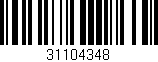 Código de barras (EAN, GTIN, SKU, ISBN): '31104348'