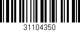 Código de barras (EAN, GTIN, SKU, ISBN): '31104350'
