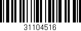Código de barras (EAN, GTIN, SKU, ISBN): '31104516'