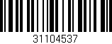 Código de barras (EAN, GTIN, SKU, ISBN): '31104537'
