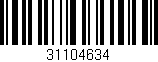 Código de barras (EAN, GTIN, SKU, ISBN): '31104634'