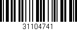Código de barras (EAN, GTIN, SKU, ISBN): '31104741'