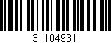 Código de barras (EAN, GTIN, SKU, ISBN): '31104931'