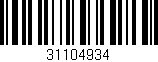 Código de barras (EAN, GTIN, SKU, ISBN): '31104934'