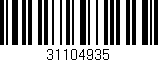 Código de barras (EAN, GTIN, SKU, ISBN): '31104935'