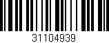 Código de barras (EAN, GTIN, SKU, ISBN): '31104939'