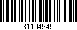 Código de barras (EAN, GTIN, SKU, ISBN): '31104945'