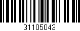 Código de barras (EAN, GTIN, SKU, ISBN): '31105043'