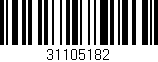 Código de barras (EAN, GTIN, SKU, ISBN): '31105182'