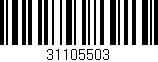 Código de barras (EAN, GTIN, SKU, ISBN): '31105503'
