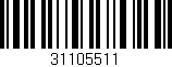 Código de barras (EAN, GTIN, SKU, ISBN): '31105511'