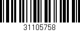 Código de barras (EAN, GTIN, SKU, ISBN): '31105758'