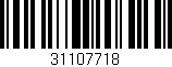 Código de barras (EAN, GTIN, SKU, ISBN): '31107718'