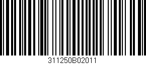 Código de barras (EAN, GTIN, SKU, ISBN): '311250B02011'