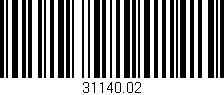 Código de barras (EAN, GTIN, SKU, ISBN): '31140.02'