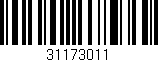 Código de barras (EAN, GTIN, SKU, ISBN): '31173011'