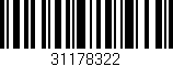 Código de barras (EAN, GTIN, SKU, ISBN): '31178322'