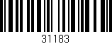 Código de barras (EAN, GTIN, SKU, ISBN): '31183'