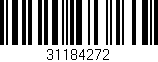 Código de barras (EAN, GTIN, SKU, ISBN): '31184272'
