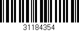 Código de barras (EAN, GTIN, SKU, ISBN): '31184354'