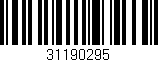 Código de barras (EAN, GTIN, SKU, ISBN): '31190295'