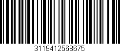 Código de barras (EAN, GTIN, SKU, ISBN): '3119412568675'