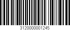 Código de barras (EAN, GTIN, SKU, ISBN): '3120000001245'