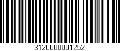 Código de barras (EAN, GTIN, SKU, ISBN): '3120000001252'