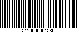 Código de barras (EAN, GTIN, SKU, ISBN): '3120000001368'
