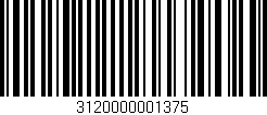 Código de barras (EAN, GTIN, SKU, ISBN): '3120000001375'