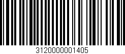 Código de barras (EAN, GTIN, SKU, ISBN): '3120000001405'