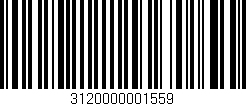 Código de barras (EAN, GTIN, SKU, ISBN): '3120000001559'