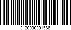 Código de barras (EAN, GTIN, SKU, ISBN): '3120000001566'