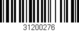 Código de barras (EAN, GTIN, SKU, ISBN): '31200276'