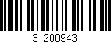 Código de barras (EAN, GTIN, SKU, ISBN): '31200943'