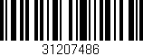 Código de barras (EAN, GTIN, SKU, ISBN): '31207486'