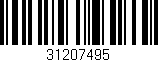 Código de barras (EAN, GTIN, SKU, ISBN): '31207495'
