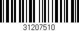 Código de barras (EAN, GTIN, SKU, ISBN): '31207510'