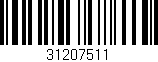 Código de barras (EAN, GTIN, SKU, ISBN): '31207511'