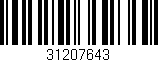 Código de barras (EAN, GTIN, SKU, ISBN): '31207643'