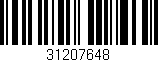 Código de barras (EAN, GTIN, SKU, ISBN): '31207648'