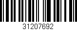 Código de barras (EAN, GTIN, SKU, ISBN): '31207692'
